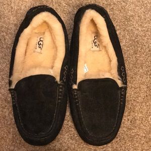 Ugg wool loafers.